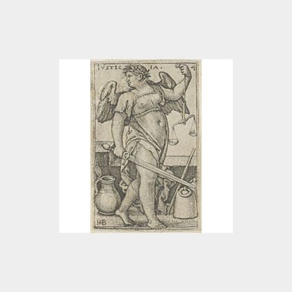 Hans Sebald Beham (German, 1500-1550) Lot of Three Prints: Saint Philippus