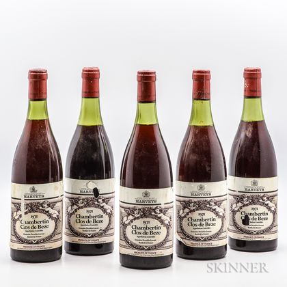 Drouhin-Laroze Chambertin Clos De Beze 1971, 5 bottles 