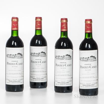 Chateau Pontet Canet 1985, 4 bottles 