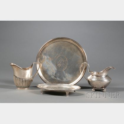Four English Silver Tablewares