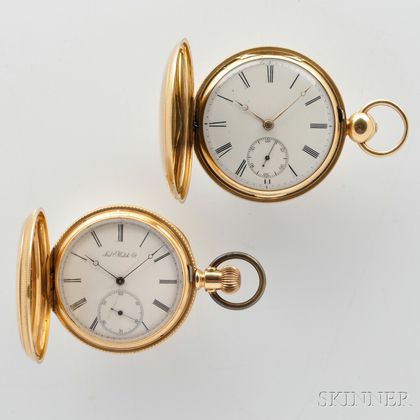 Two 18kt Gold Hunter Case Watches