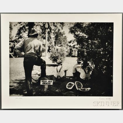 Eudora Welty (1909-2001) Signed Photo Keep Off Grass, 1930-1939.