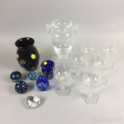 Group of Glassware and Paperweights