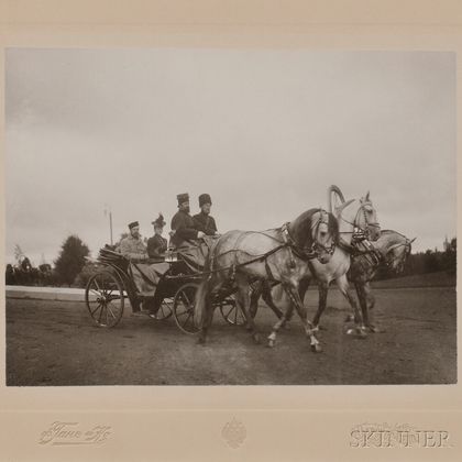 C.E. de Hahn & Co. (Tsarskoe Selo, Early 20th Century) Tsar Nicholas II and Empress Alexandra