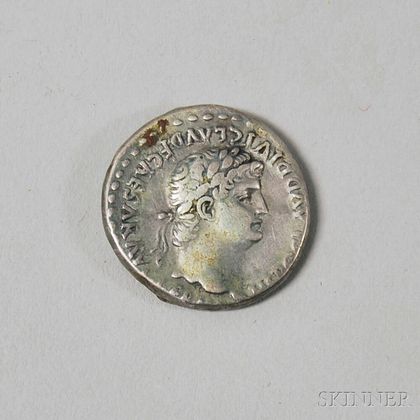 Ancient Roman Empire Silver Didrachm Coin
