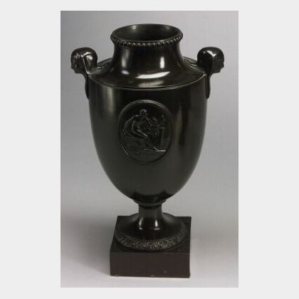 Wedgwood and Bentley Black Basalt Vase