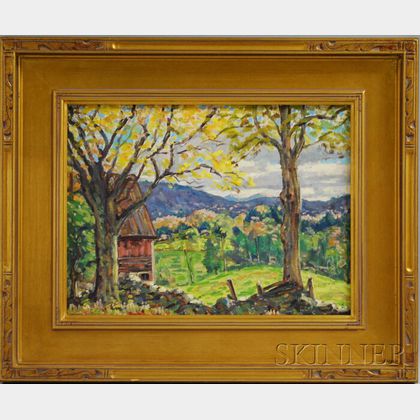 Edgar Otis Miner (American, 1915-2003) October Landscape in Vermont