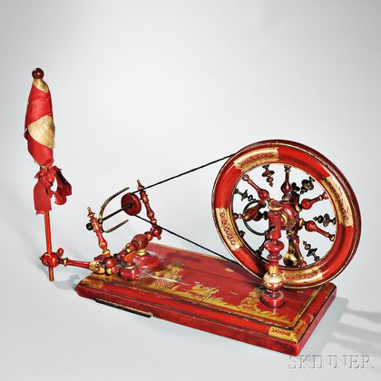 Red Japanned Wool Winder