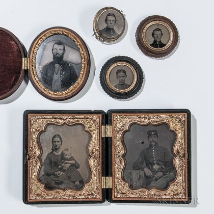 Group of Civil War-era Tintypes