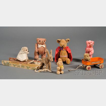 Group of Small Animals and Toys