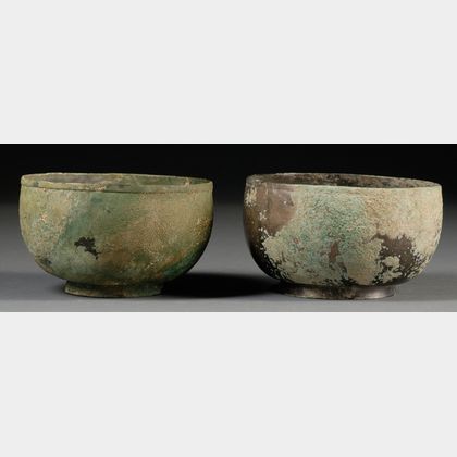 Pair of Bronze Bowls