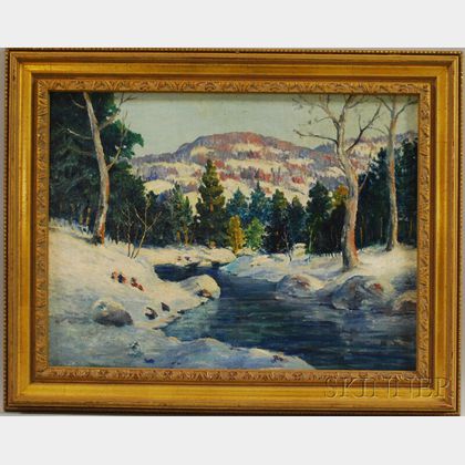 Attributed to Carl John David Nordell (American, 1885-1957) Winter Landscape