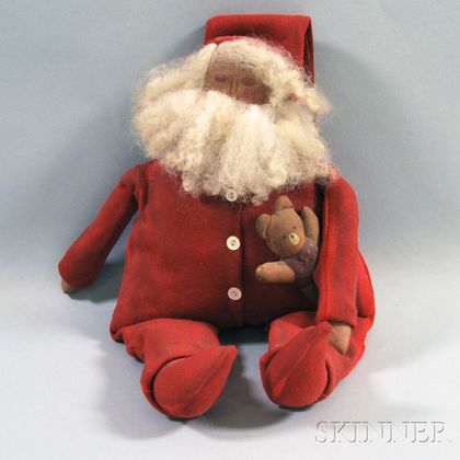 Painted Cloth Santa Claus Doll