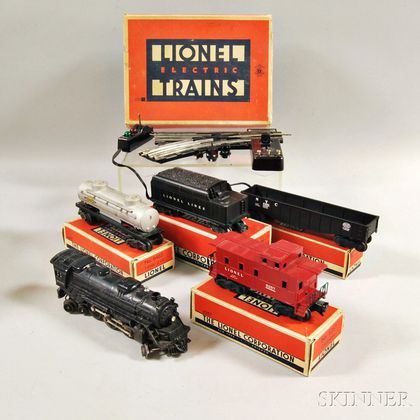 Lionel Train Freight Set #1463W and a #022 O-gauge Switch