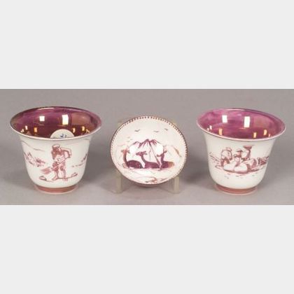 Three Small Wedgwood Alfred Powell Decorated Bone China Items