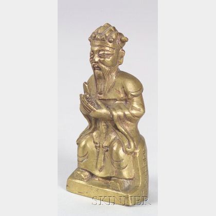 Chinese Bronze Deity