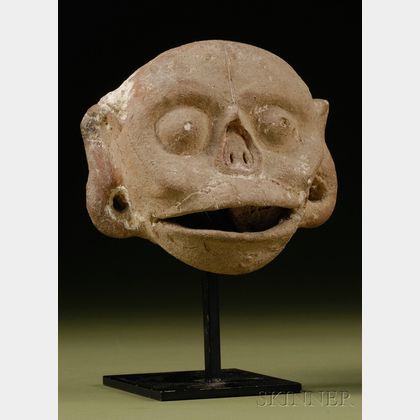 Pre-Columbian Pottery Skull