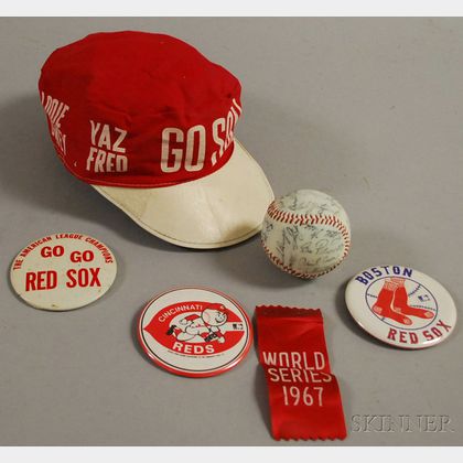 Group of Vintage 1967-1970s Baseball Collectibles