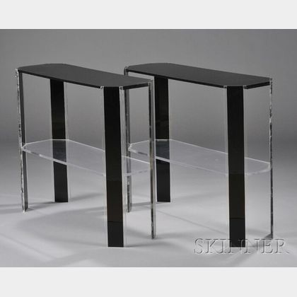 Two Modernist Console Tables