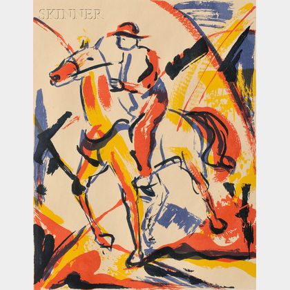 Paul Nash (British, 1889-1946) Horse and Rider
