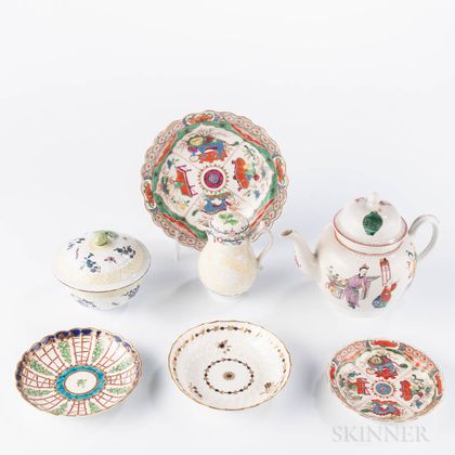 Group of Worcester Porcelain Teaware