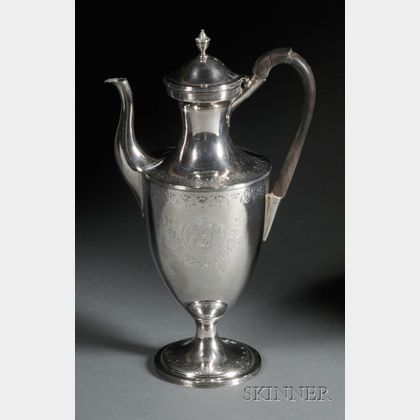 Large George III Sterling Silver Hot Water Pot