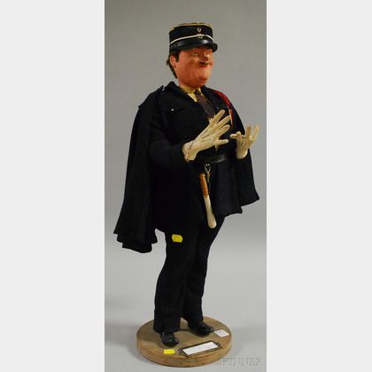 Standing French Gendarme Character Doll