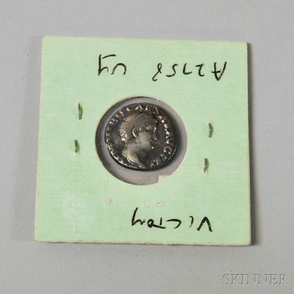 Ancient Roman Empire Silver Denarius Coin