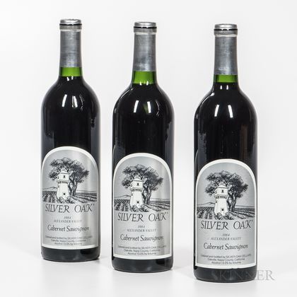 Silver Oak Cabernet Sauvignon Alexander Valley 1984, 3 bottles 