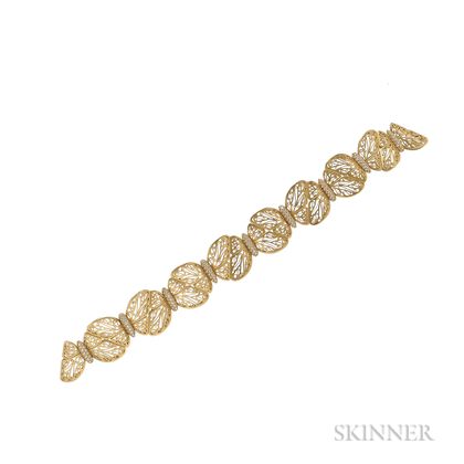 18kt Gold and Diamond Necklace, Barry Kieselstein-Cord