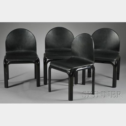 Four Gae Aulenti Side Chairs