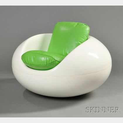 Biomorphic Molded Plastic Chair