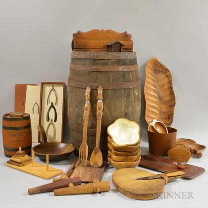 Group of Wooden Decorative Items
