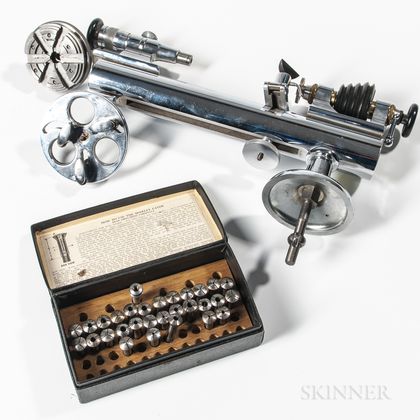 Peerless Watchmaker's Lathe and Collets