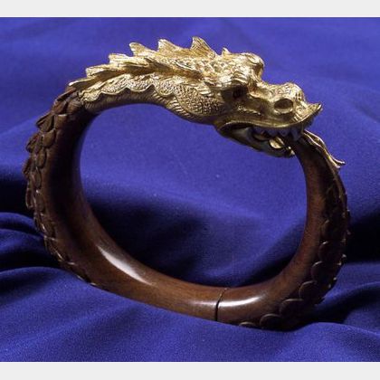18kt Gold and Wood Bangle Bracelet, Buccellati