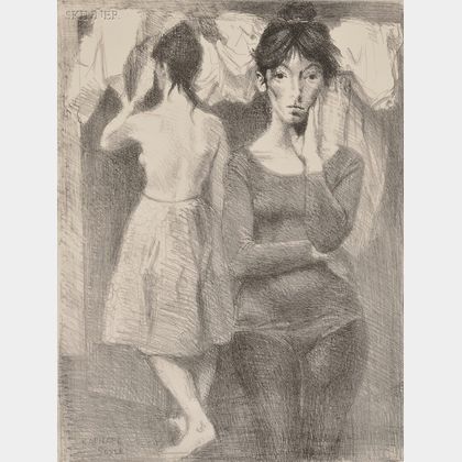 Raphael Soyer (American, 1899-1987) Two Young Women