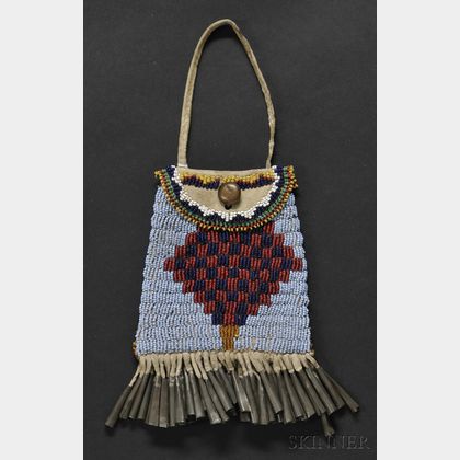 Apache Style Beaded Bag