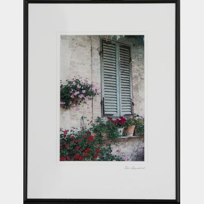 John Gaumond (Massachusetts),Siena I, Shuttered Window and Flowers