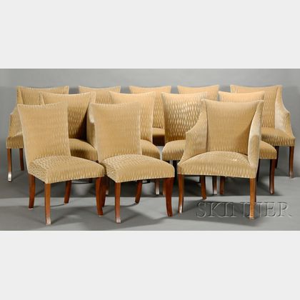 Twelve Donghia Phantom Chairs with Additional Fabric