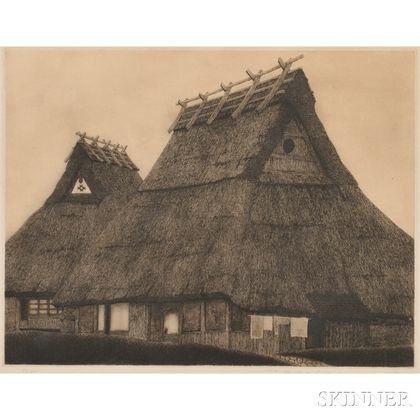 Tanaka Ryohei (b. 1933),Huts