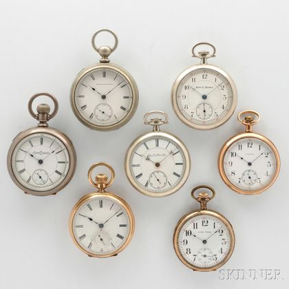 Seven Open Face Watches