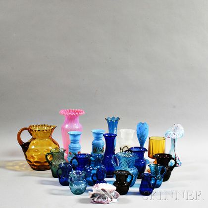 Twenty-three Pieces of Victorian Glass
