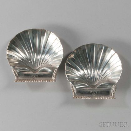 Two George III Shell-form Sterling Silver Dishes