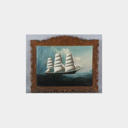 Chinese School, 19th Century Portrait of the Clipper Ship The Nancy Pendleton