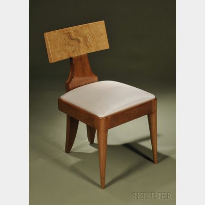 Andrew Szoeke (d. 1969) Inlaid Chair