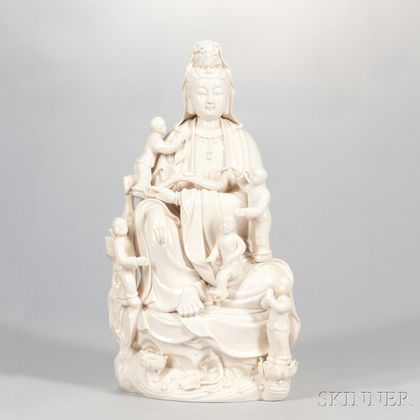 Blanc-de-Chine Figure of Guanyin