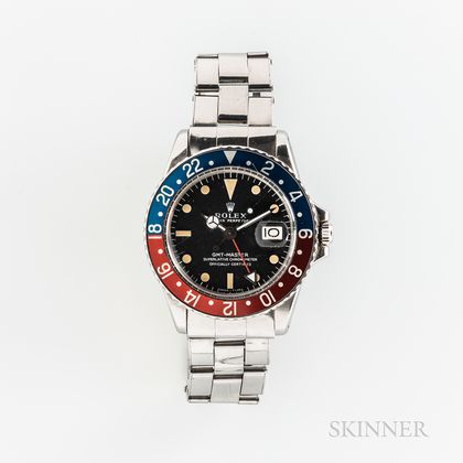 Rolex GMT Master Reference 1675 "Pepsi" Wristwatch and Accessories