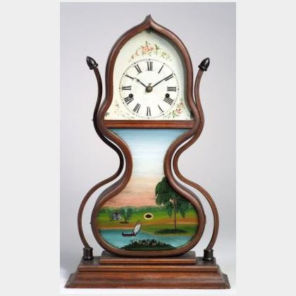 Gothic Rosewood Acorn Shelf Clock