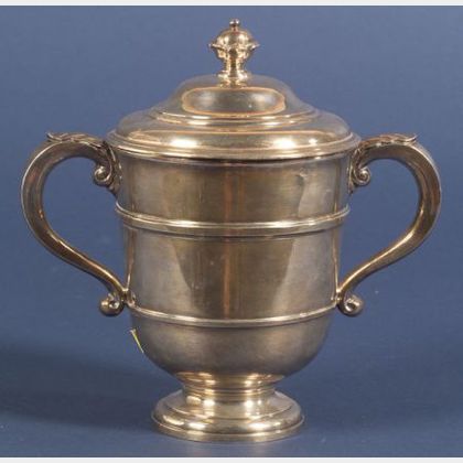 George V Britannia Standard Georgian-style Covered Loving Cup