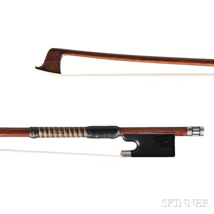 Silver-mounted Violin Bow, Emil Max Penzel